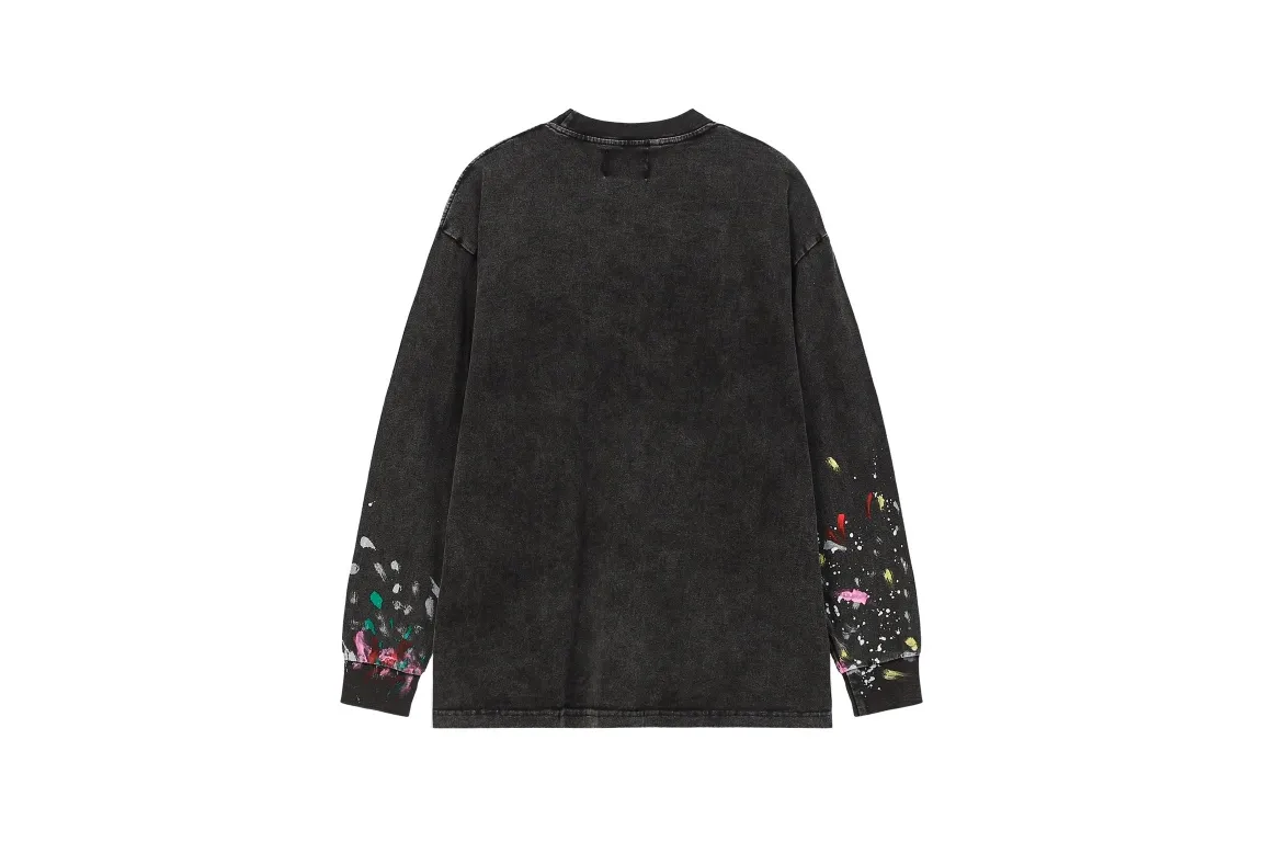 GALLERY. DEPT new long-sleeved k style number: D2377 P156 color: black pink code number: S M L XL